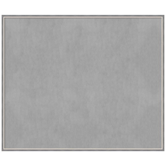 Amanti Art Theo Grey Narrow Framed Magnetic Board 49 x 41 in.