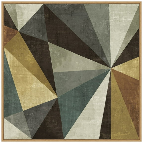 Amanti Art Triangulawesome Framed Canvas Wall Art Print