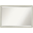 thumbnail image 1 of Amanti Art Two Tone Silver Beveled Wood Bathroom Wall Mirror, 1 of 10