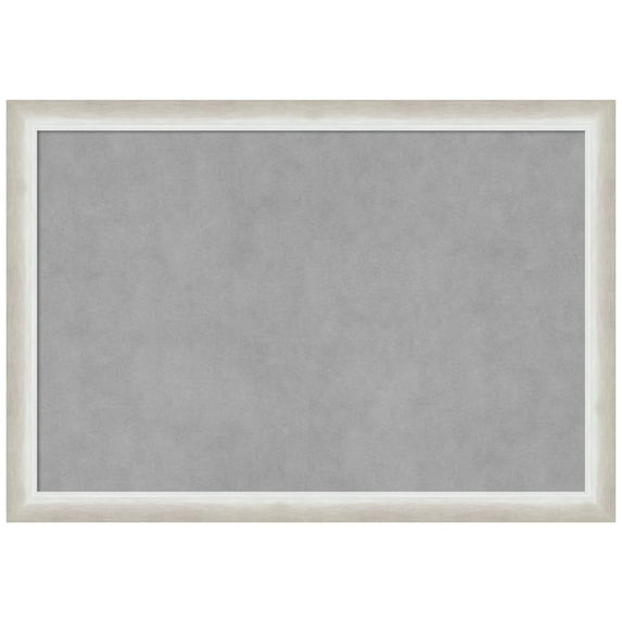 Amanti Art Two Tone Silver Framed Magnetic Board 26 x 18 in.