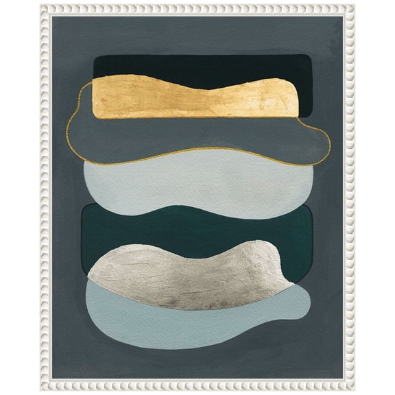 Amanti Art Underwater Coins II Framed Canvas Wall Art Print