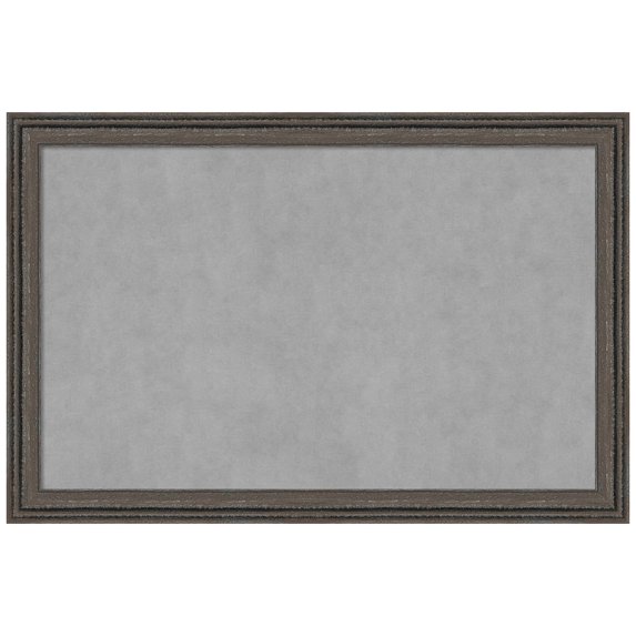 Amanti Art Upcycled Brown Grey Framed Magnetic Board 35 x 23 in.