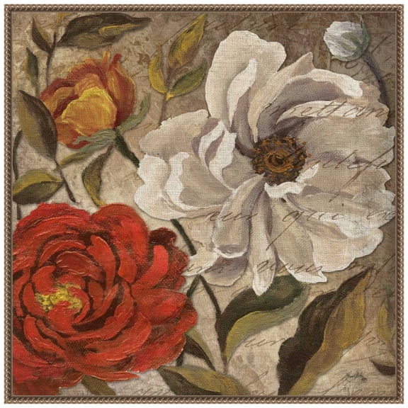 Amanti Art Versailles Bouquet II Framed Canvas Wall Art Print