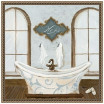 Amanti Art Villa Bath I Framed Canvas Wall Art Print