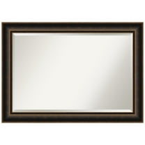 Amanti Art Villa Oil Rubbed Bronze Beveled Wood Wall Mirror 29.75 x 41.75 in.