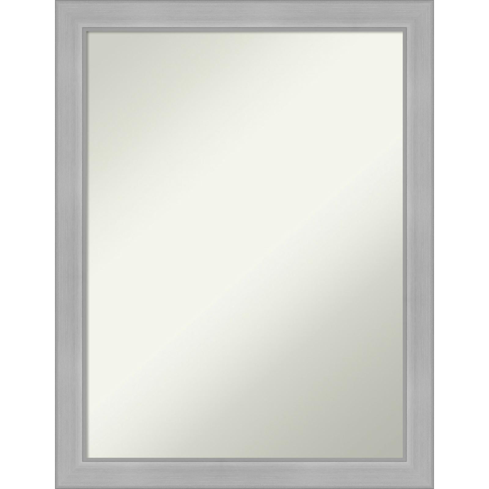 Vista Brushed Nickel Rectangular Bathroom Vanity Mirror