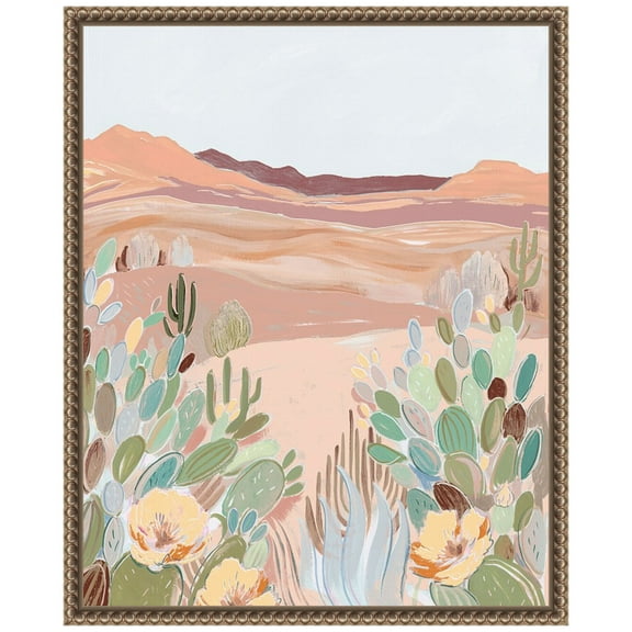 Amanti Art Warm Sunbaked Desert II Framed Canvas Wall Art Print
