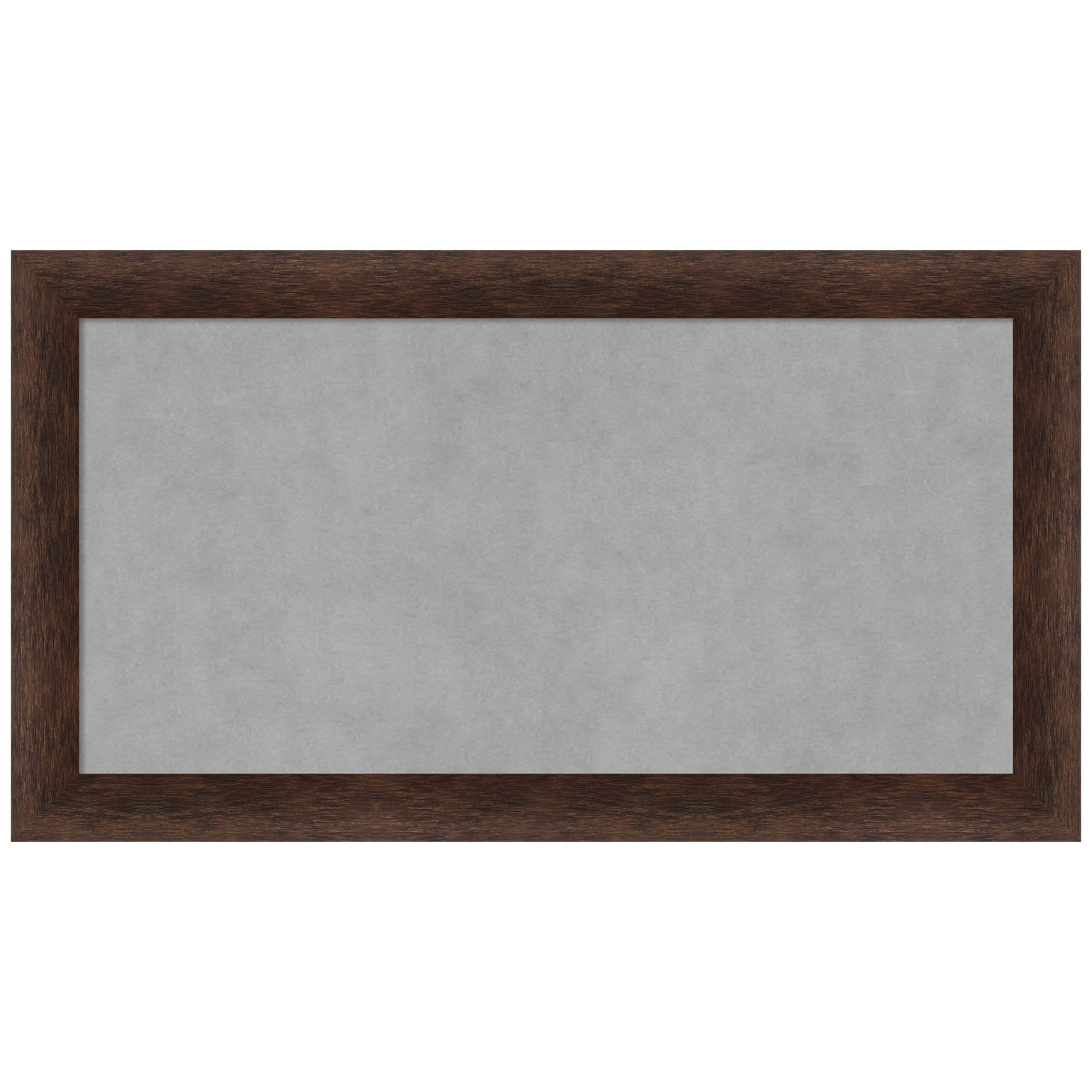 Warm Walnut Narrow Framed Magnetic Memo Board 27x15