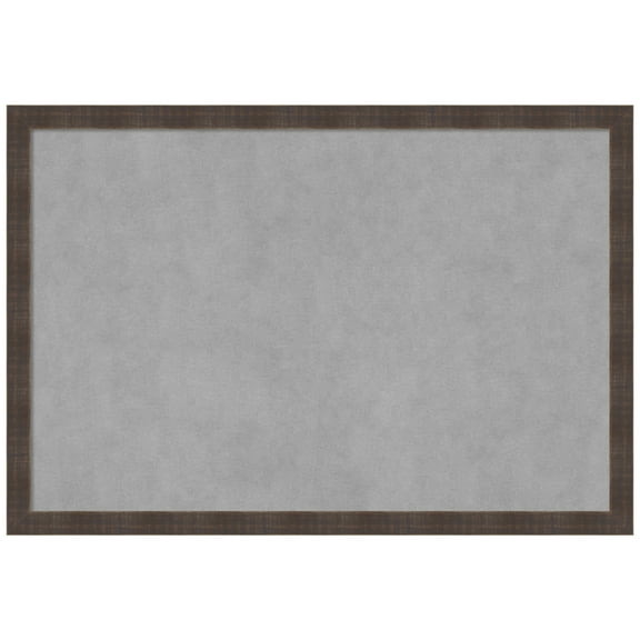 Amanti Art Whiskey Brown Rustic Framed Magnetic Board 38 x 26 in.