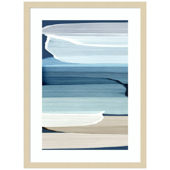 Amanti Art Whispers of the Beach I Wood Framed Wall Art Print
