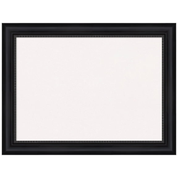 Amanti Art White Cork Board Framed Astor Black Bulletin Board 33 in. x 25 in.