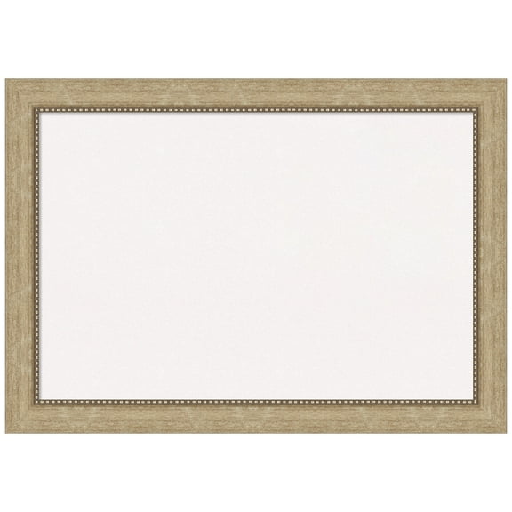 Amanti Art White Cork Board Framed Astor Champagne Bulletin Board 41 in. x 29 in.