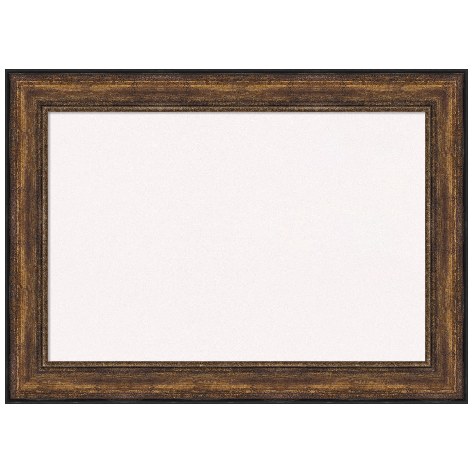 Amanti Art White Cork Board Framed Ballroom Bronze Bulletin Board 44 in. x 32 in.