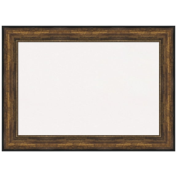 Amanti Art White Cork Board Framed Ballroom Bronze Bulletin Board 44 in. x 32 in.