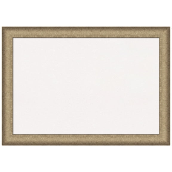 Amanti Art White Cork Board Framed Elegant Brushed Bronze Bulletin Board 41 in. x 29 in.