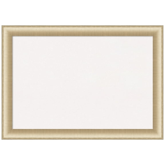 Amanti Art White Cork Board Framed Elegant Brushed Honey Bulletin Board 41 in. x 29 in.