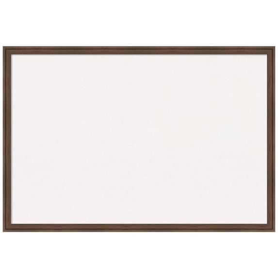 Amanti Art White Cork Board Framed Florence Medium Brown Bulletin Board 38 in. x 26 in.