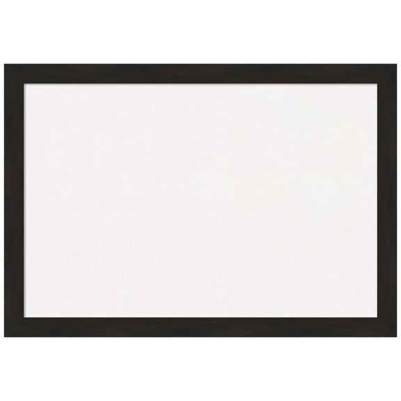 Amanti Art White Cork Board Framed Furniture Espresso Narrow Bulletin Board 40 in. x 28 in.