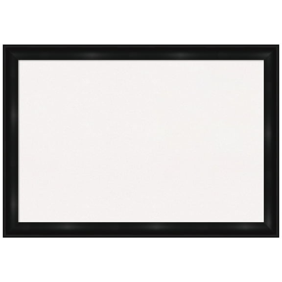 Amanti Art White Cork Board Framed Grand Black Narrow Bulletin Board 40 in. x 28 in.