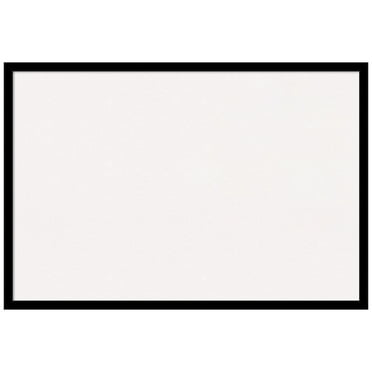 Amanti Art White Cork Board Framed Jet Black Bulletin Board 37 in. x 25 in.