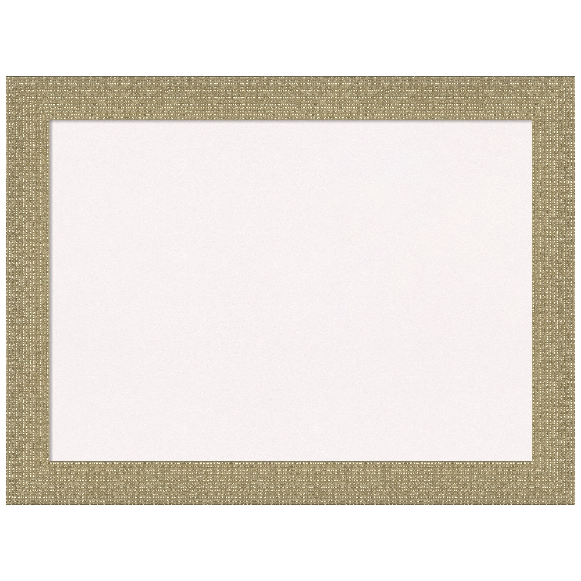 Amanti Art White Cork Board Framed Mosaic Gold Bulletin Board 32 in. x 24 in.