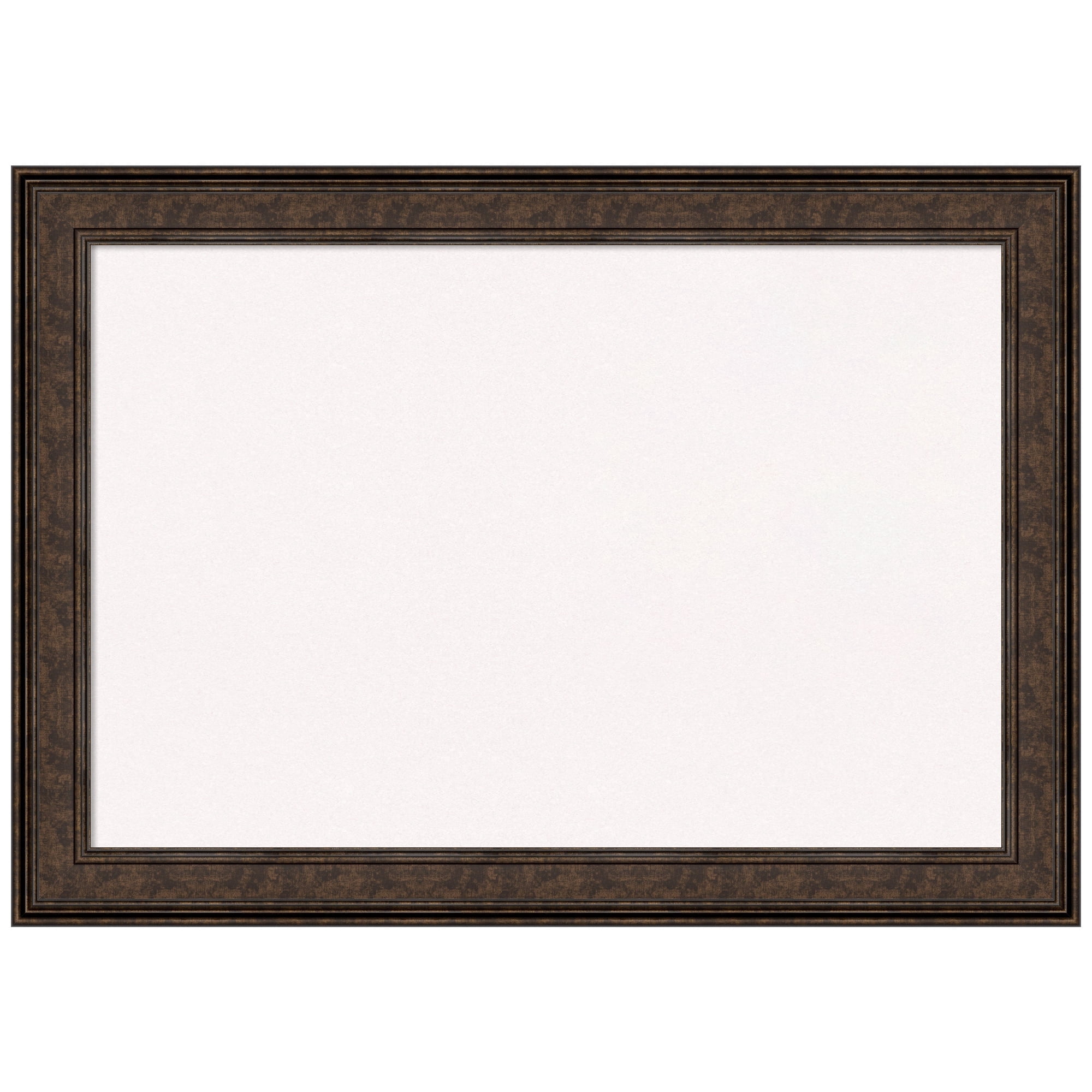 Amanti Art White Cork Board Framed Ridge Bronze Bulletin Board 42 in. x 30 in.