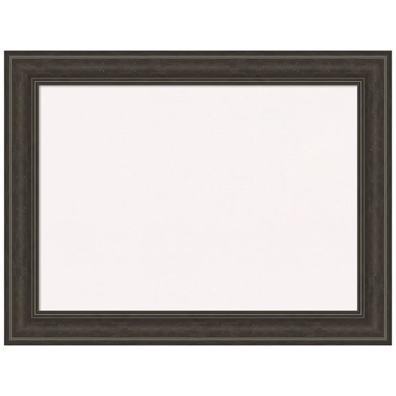 Amanti Art White Cork Board Framed Shipwreck Greywash Bulletin Board 33 in. x 25 in.