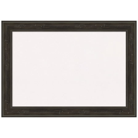 Amanti Art White Cork Board Framed Shipwreck Greywash Narrow Bulletin Board 28 in. x 20 in.
