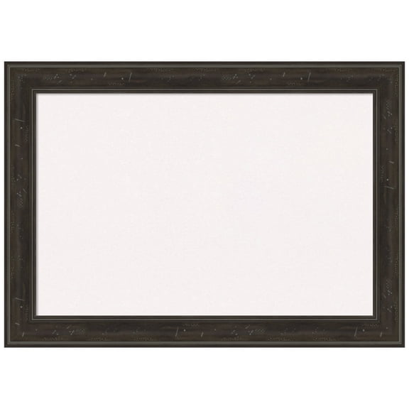 Amanti Art White Cork Board Framed Shipwreck Greywash Narrow Bulletin Board 28 in. x 20 in.