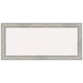 thumbnail image 1 of Amanti Art White Cork Board Wood Framed Angled Silver Bulletin Board 33 in. x 15 in., 1 of 7