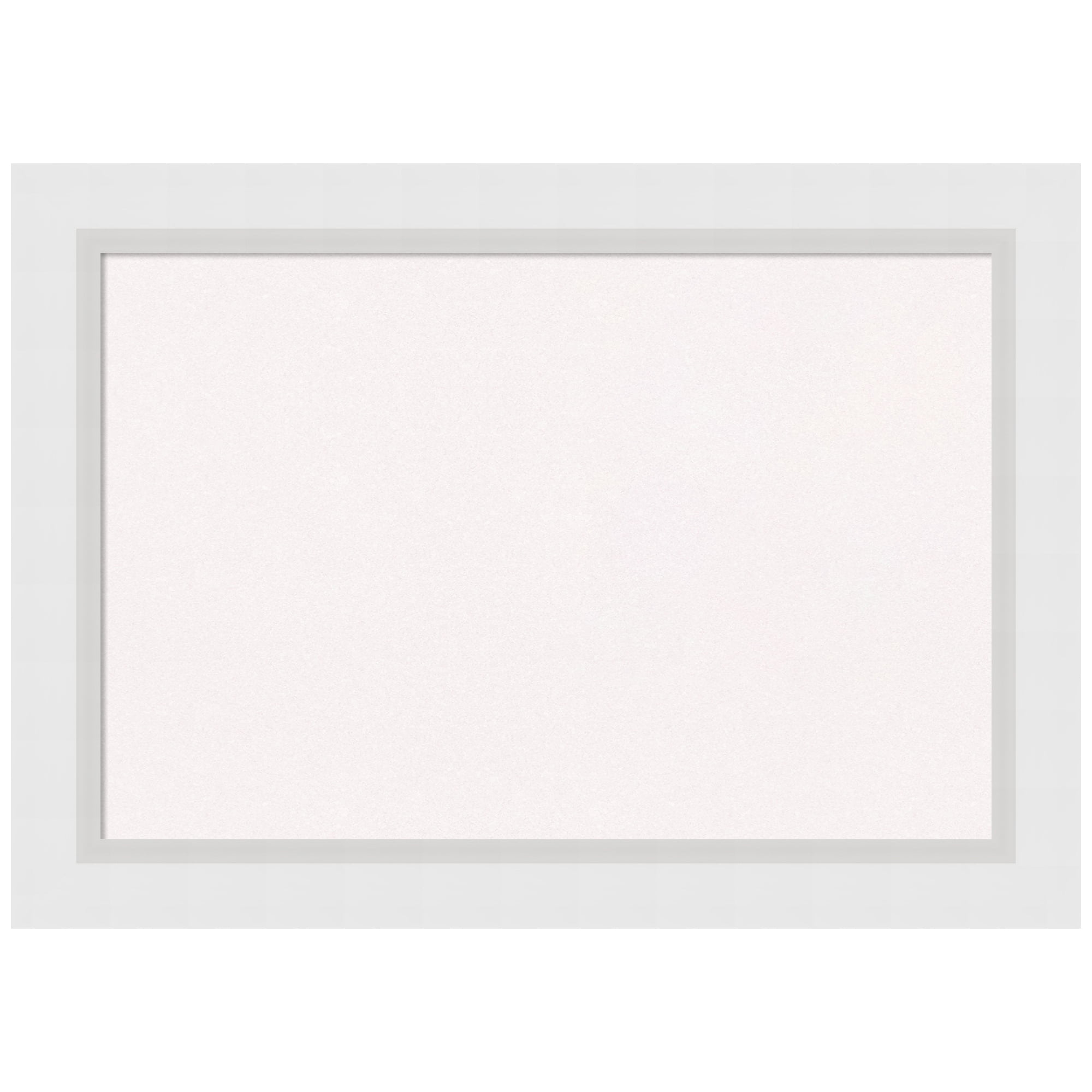 Blanco White Wood Framed Cork Bulletin Board 28" x 20"