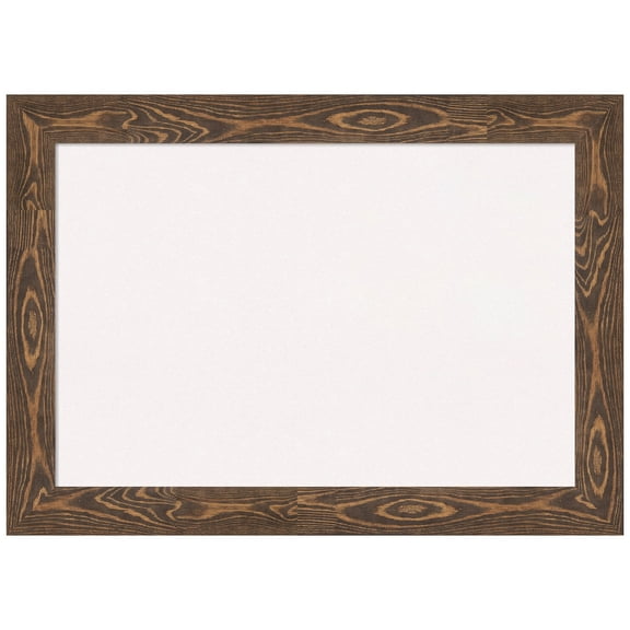 Amanti Art White Cork Board Wood Framed Bridge Brown Bulletin Board 42 in. x 30 in.