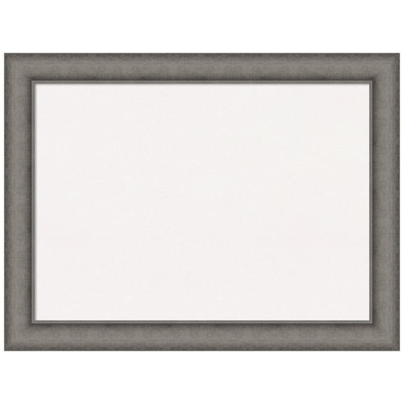 Amanti Art White Cork Board Wood Framed Burnished Concrete Bulletin Board 32 in. x 24 in.
