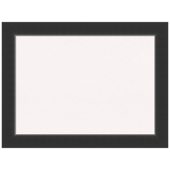 Amanti Art White Cork Board Wood Framed Corvino Black Bulletin Board 33 in. x 25 in.