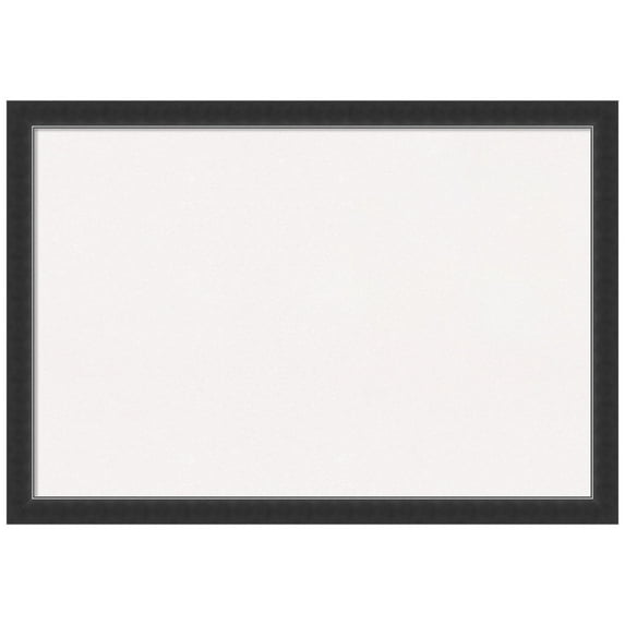 Amanti Art White Cork Board Wood Framed Corvino Black Narrow Bulletin Board 39 in. x 27 in.