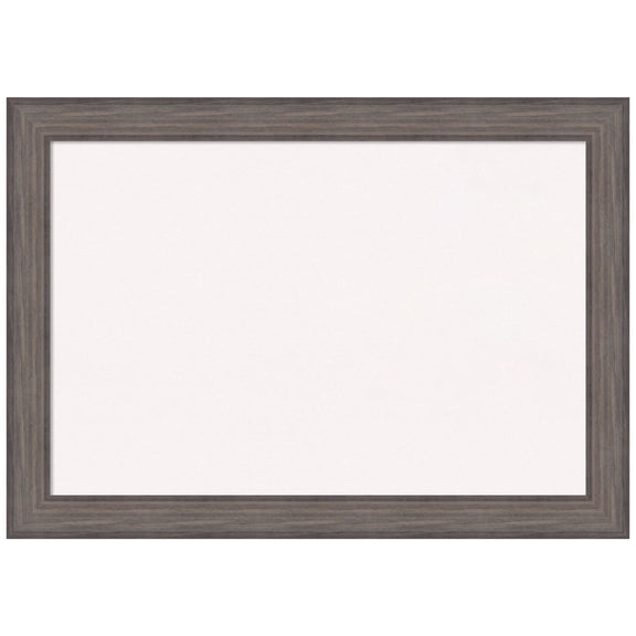 Amanti Art White Cork Board Wood Framed Country Barnwood Bulletin Board 41 in. x 29 in.