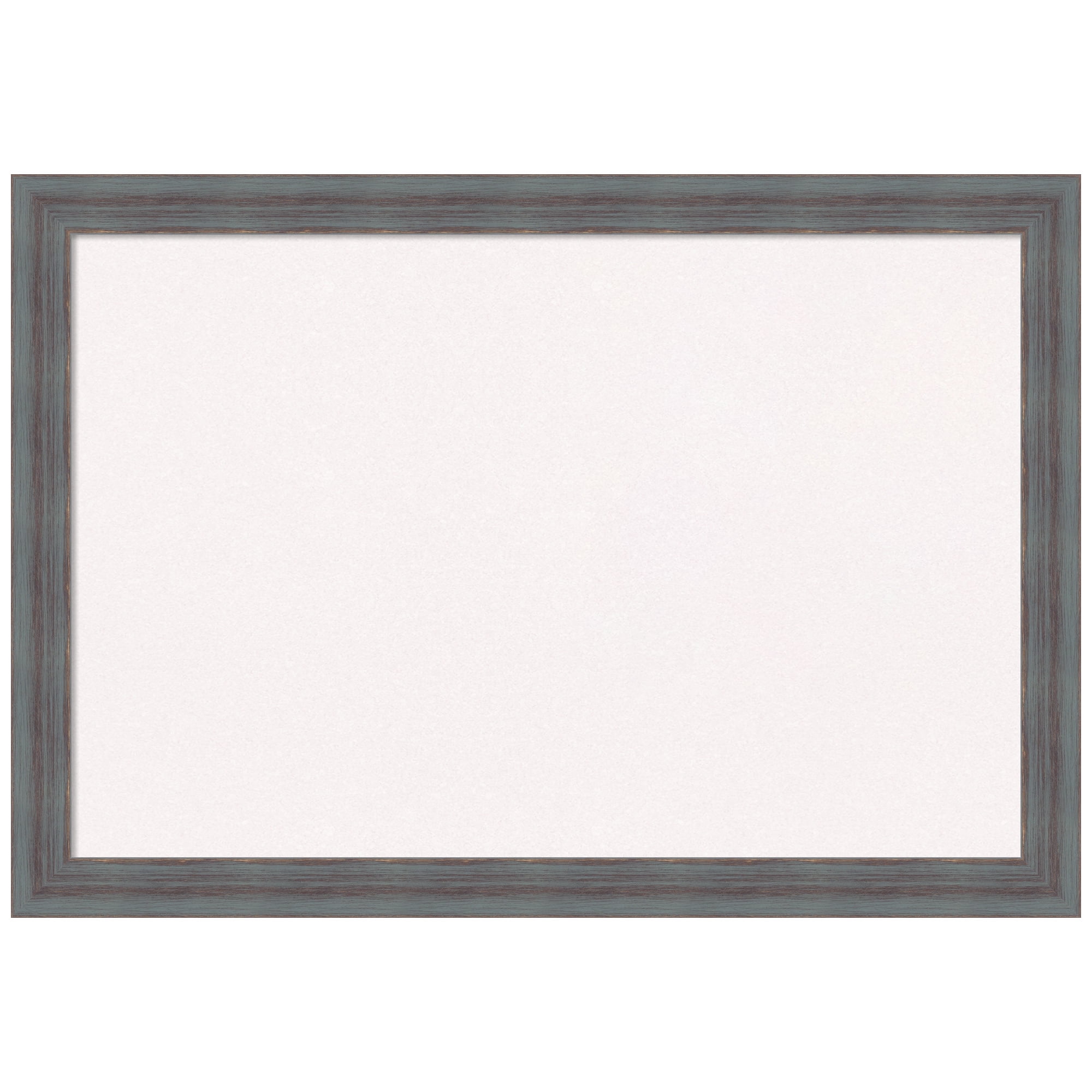 Amanti Art White Cork Board Wood Framed Dixie Blue Grey Rustic Bulletin Board 26 in. x 18 in.