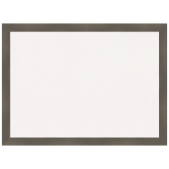 Amanti Art White Cork Board Wood Framed Edwin Clay Grey Bulletin Board 30 in. x 22 in.
