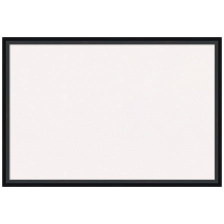 Amanti Art White Cork Board Wood Framed Lucie Black Bulletin Board 25 in. x 17 in.