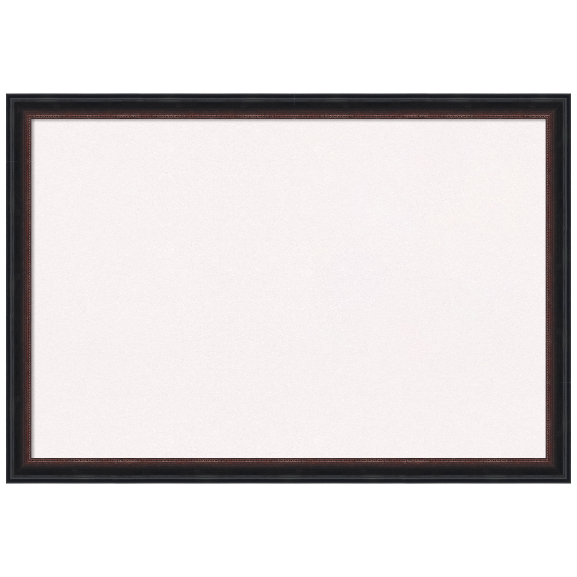 Amanti Art White Cork Board Wood Framed Salon Scoop Red Black Bulletin