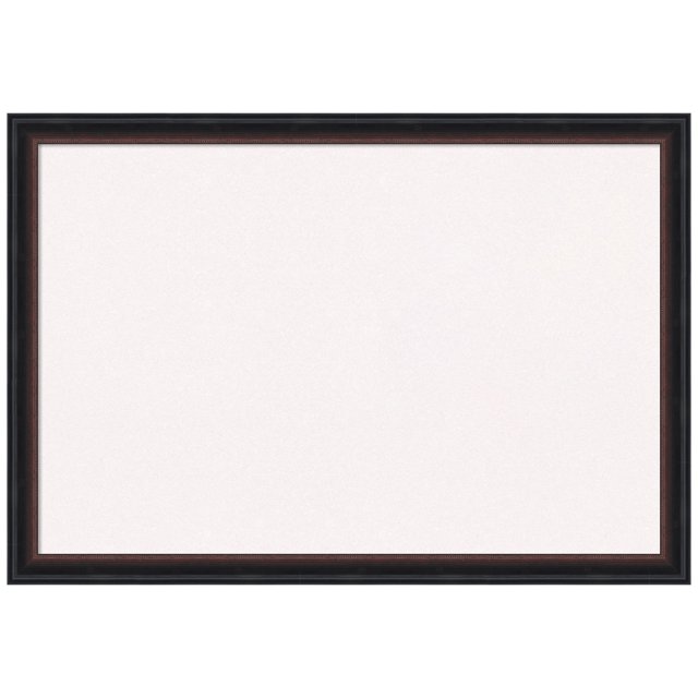 Amanti Art White Cork Board Wood Framed Salon Scoop Red Black Bulletin