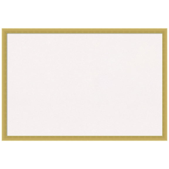 Amanti Art White Cork Board Wood Framed Svelte Polished Gold Bulletin Board 25 in. x 17 in.
