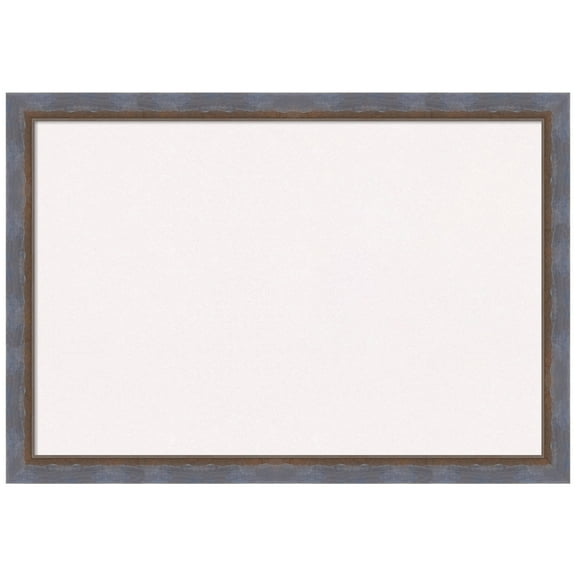 Amanti Art White Cork Board Wood Framed Two Tone Blue Copper Bulletin Board 26 in. x 18 in.