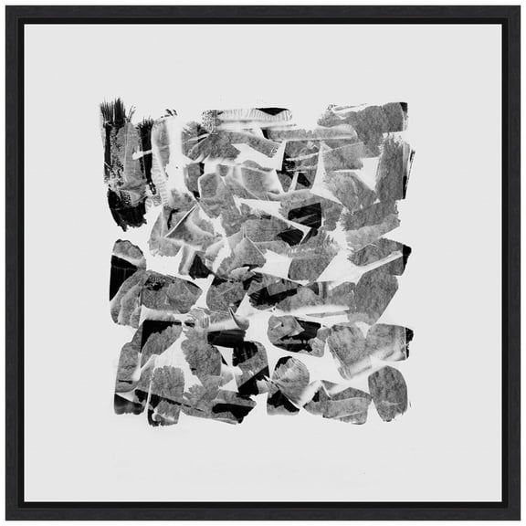 Amanti Art White Scrub I Framed Canvas Wall Art Print