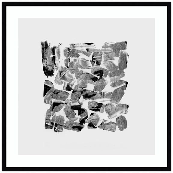 Amanti Art White Scrub I Wood Framed Wall Art Print