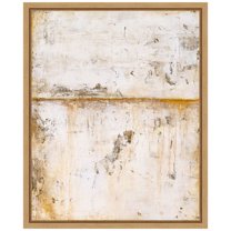 Amanti Art White Serene Framed Canvas Wall Art Print