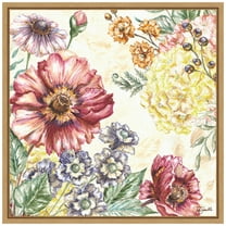 Amanti Art Wildflower Medley I Framed Canvas Wall Art Print