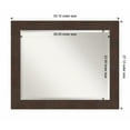 thumbnail image 1 of Amanti Art Wildwood Brown Framed Wall Mirror - 21.12 x 25.12 in, 1 of 5