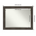 thumbnail image 1 of Amanti Art William Rustic Woodgrain Framed Wall Mirror - 22.25 x 26.25 in, 1 of 5