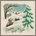 thumbnail image 1 of Amanti Art Winter Bliss IV Sled Dog Framed Canvas Wall Art Print, 1 of 7